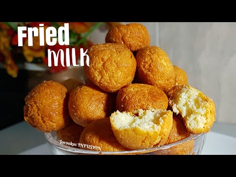 FRIED MILK. GULLISUWA, A popular Northern Nigerian dessert.