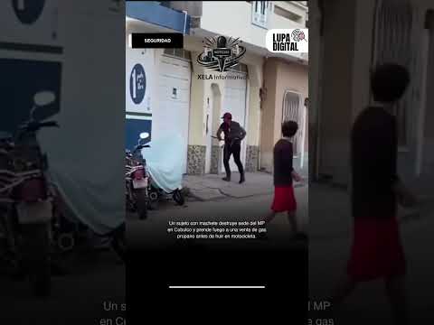 HOMBRE INCENDIA NEGOCIO EN BAJA VERAPAZ