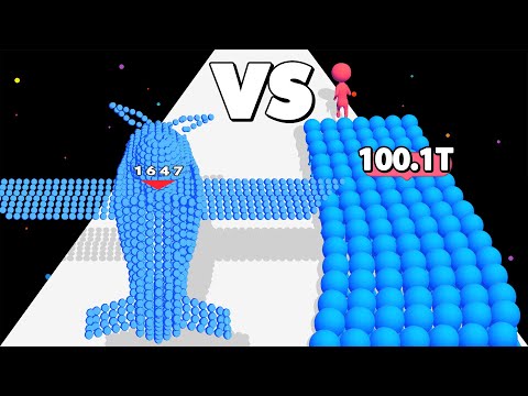 COUNT RUN /vs PIXEL BATTLES ∞ ASMR Gameplay Android iOS • Number Math Run • Ball Run 3D Games