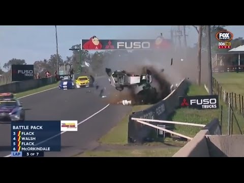 2015 Aussie Racing Cars - Bathurst - Race 2 - Damien flack Roll Over