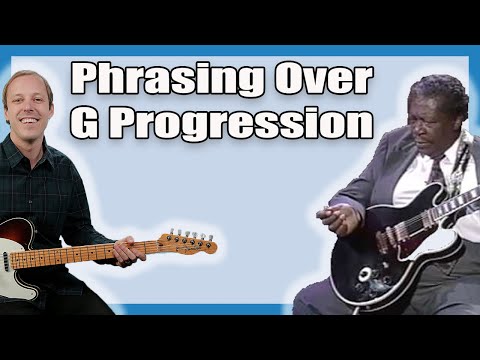 BB King Guitar Lesson - Phrasing Over G Progression