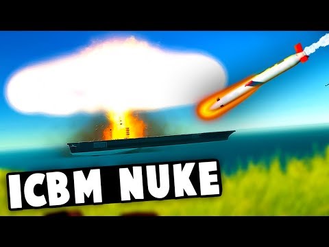 Tomahawk ICBM NUKE vs Aircraft CARRIER! Can it be DESTROYED?! (Ravenfield Best Mods)