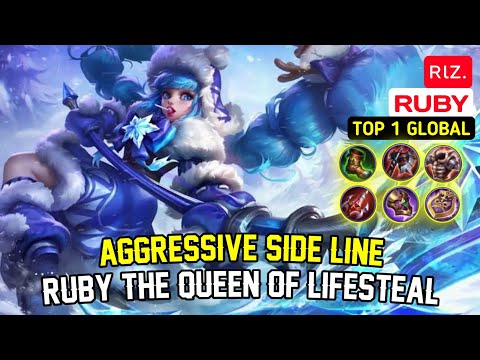 Aggresive Side Lane Ruby The Queen of Lifesteal | Top Global 1 Ruby by ʀιz. - Mobile Ace - MLBB