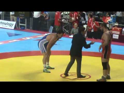 2011 World Freestyle 120kg Semis - Alexei Shemarov (BLR) vs. Tervel Dlagnev (USA)