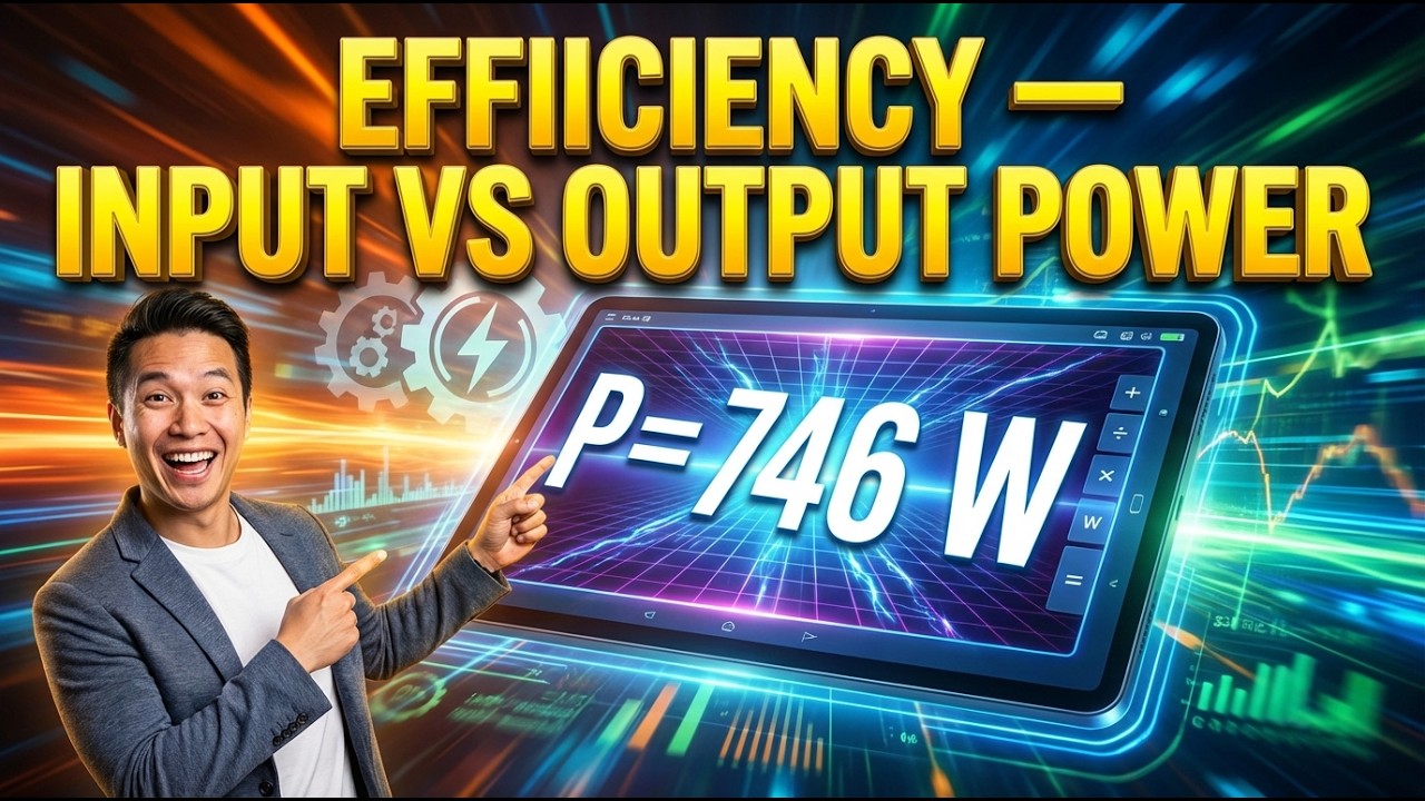 Efficiency Calculator — Input vs Output Power