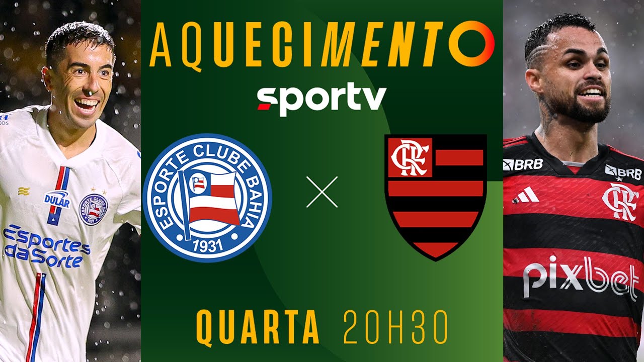 BAHIA X FLAMENGO | AQUECIMENTO AO VIVO E COM IMAGENS | COPA DO BRASIL 2024 | #live | sportv