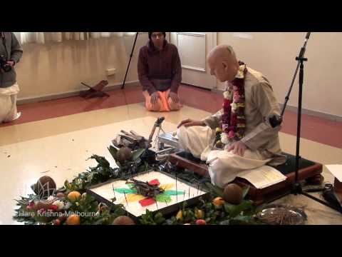 Initiation Ceremony by HG Sriman Sankarshan Das Adhikari