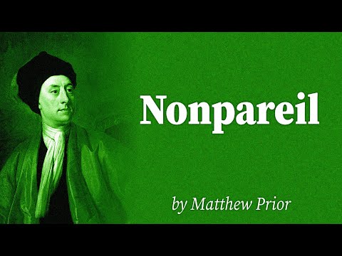 Nonpareil by Matthew Prior