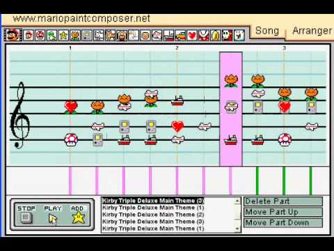 Mario Paint: Floral Field - Kirby Triple Deluxe