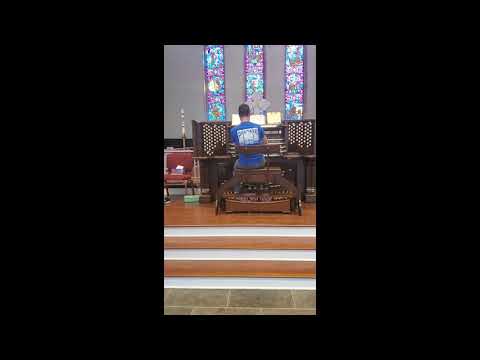 Testing the new Quimby, opus 77,  FUMC Athens, GA