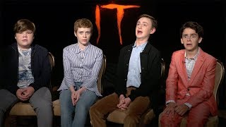 Jeremy Ray Taylor, Sophia Lillis, Jaeden Lieberher & Jack Dylan Grazer Interview: IT video