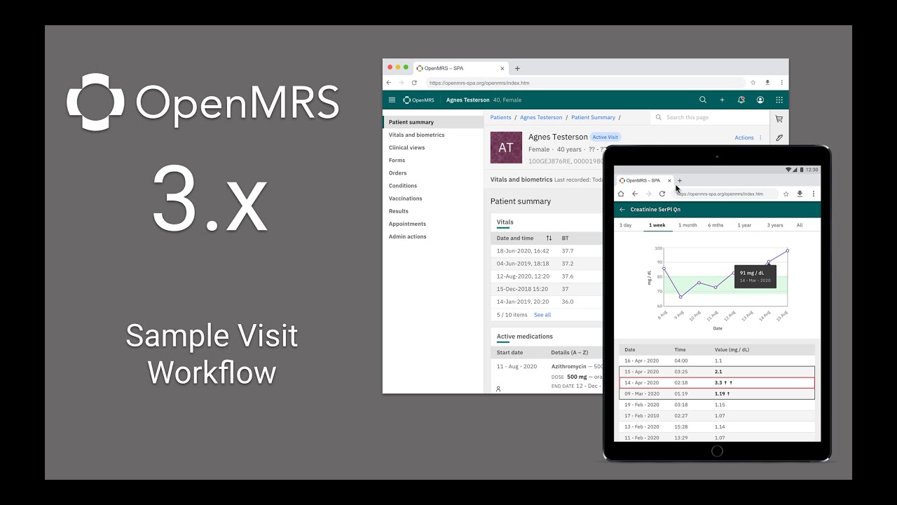 OpenMRS 3: Sample Visit Workflow