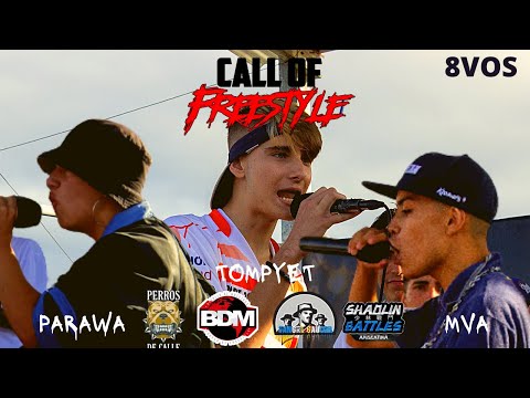 TOMPYET VS MVA VS PARAWA|FECHA DELUXE 2021|(OCTAVOS DE FINAL) #CALLOFFREESTYLE