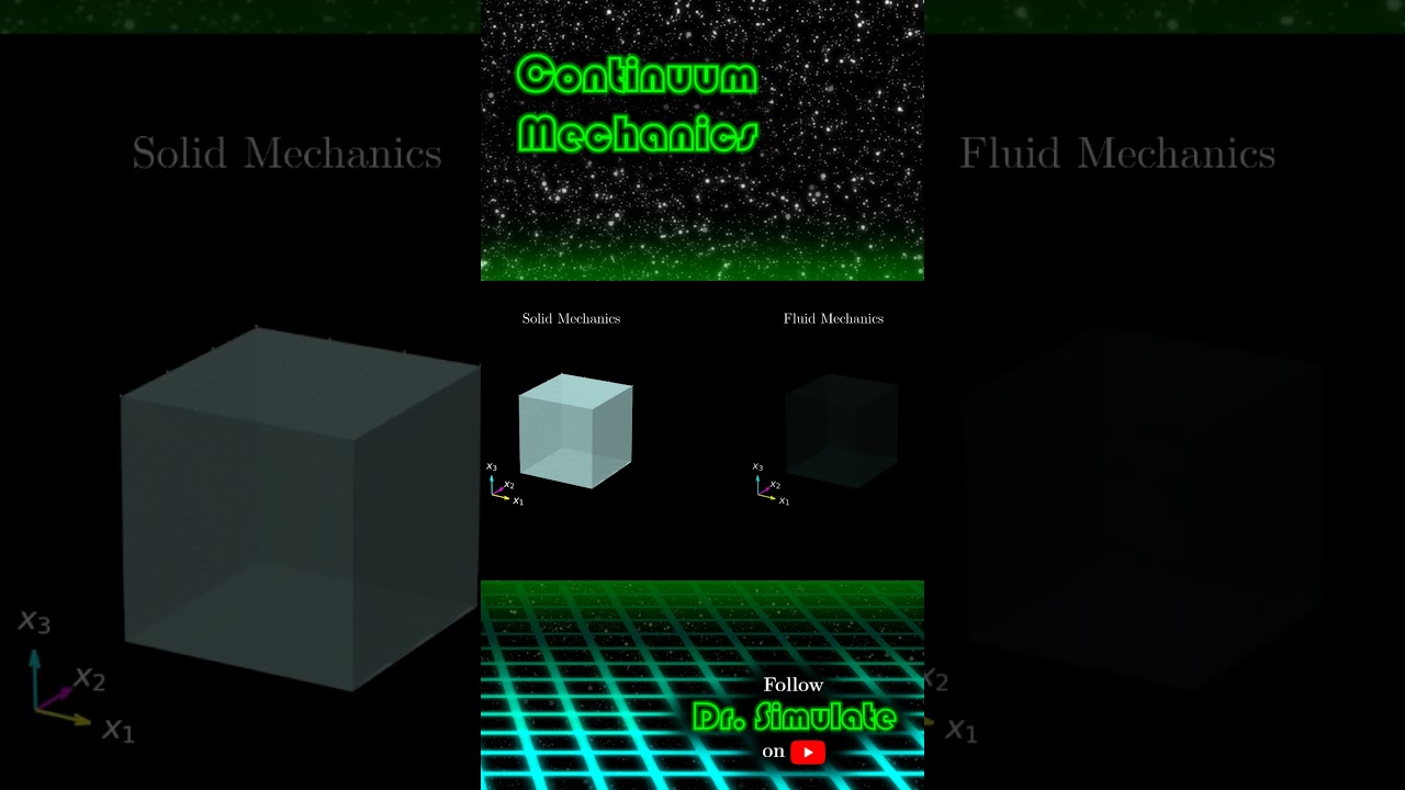 Teaser: Continuum Mechanics #maths #engineering #physics #simulation #shorts