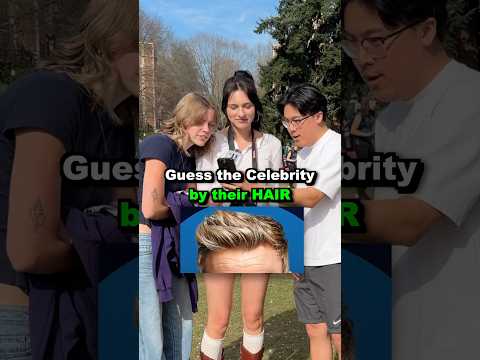 PART 2: I don’t know why she thought it was Kanye West… 😭😭 guess the celebrity by their hair