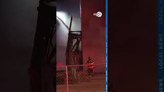 Stadium Flats Apartments construction site destroyed in early morning 