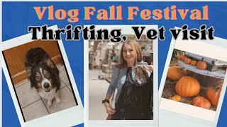 VLOG - Thrifting | Fall Festival | Vet Visit for Koda Bear | A Fall Afternoon