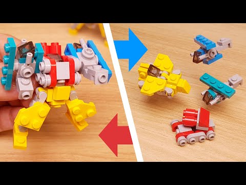 Micro LEGO brick combiner transformer mech - Warbot #LEGO #transformers #combiners