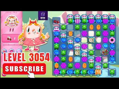 Candy Crush Saga Level 3054 | Getting boosters & Coconut Wheel | 3 Sugar Stars 🌟🌟🌟
