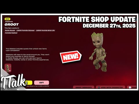 Fortnite Shop *NEW* BABY GROOT, LAST CHANCE FOR KIM K SKIN! [December 27th, 2025]