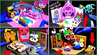 All Tiny Nightmare Rooms Compilation 4 - Garten of Banban 3, Rainbow Friends, Alphabet Lore, Poppy