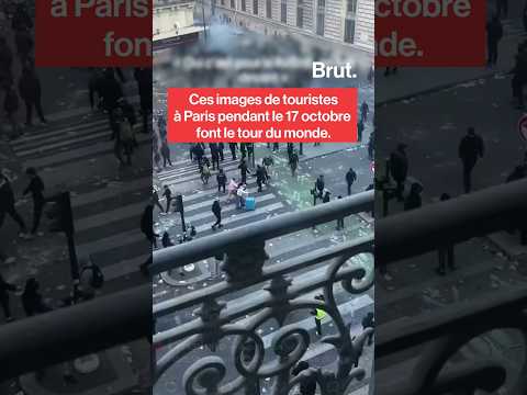 Ces images de touristes à Paris pendant le 17 octobre font le tour du monde