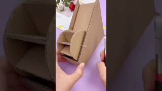 Cute Money Bank From Cardboard / how to make money