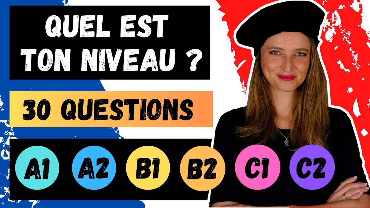 🇫🇷 LANGUAGE STRUCTURE QUIZ - TCF / WHAT IS YOUR LEVEL OF FRENCH? A1_A2 _B1_B2_C1_C2 ?🤓✅ #tcf