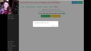 SpacePop Girls Cosmic Makeup Set Giveaway Winner