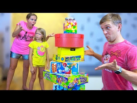 МАМЕ Не ПОНРАВИЛАCЬ Папина Идея! Или НОВЫЙ Челлендж Не УРОНИ БАШНЮ! От Family Box