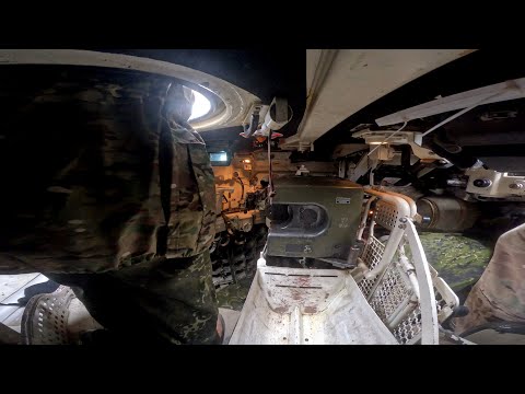 Ride Inside the Leopard 1 tank - See the movements of the turret and gun - Leopard 1 tank