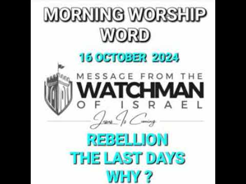 16 OCTOBER REBELLION IN THE LAST DAYS WHY?