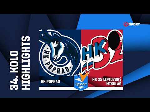 34. kolo: HK Poprad - HK 32 Liptovský Mikuláš 2:1 pp (0:0, 1:1, 0:0, 1:0)