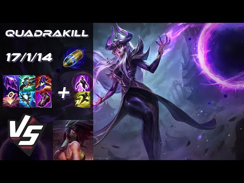 MID Syndra vs Akali [QUADRAKILL] - EU Grandmaster Patch 25.S2.7