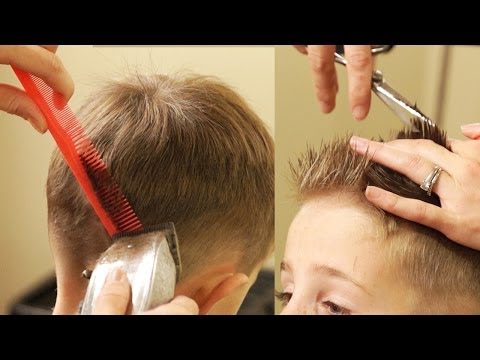 HOW TO CUT BOY'S HAIR // Taper Fade Haircut with No...