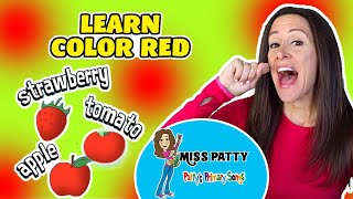 Learn Red Color of the Day Children&#39;s Song by Patty&#39;s Primary Songs | Sign Language | Color Red