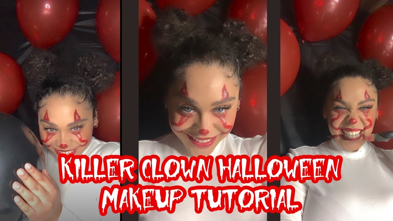 LAST MINUTE HALLOWEEN LOOK: SIMPLE CLOWN TUTORIAL {ali felecia}          #halloween2020