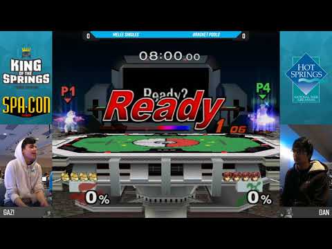 KotS 3 SSBM - Gaz! (Marth) Vs. Dan (Fox) - Pools