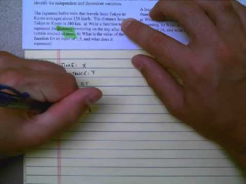Function Word Problems Example 1 Avi