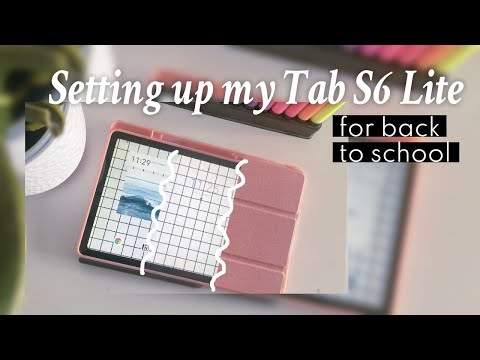 Setting up my Samsung Galaxy Tab S6 Lite for Uni | Back to School 🎒