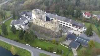 preview picture of video 'Aerial view of the castle Liptovský Hrádok.'