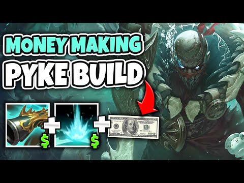 MONEY MAKER PYKE GIVES YOU FULL BUILD AT 30 MIN! (FREE GOLD) - League of Legends