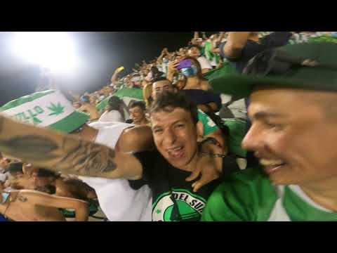 "LOS DEL SUR SIEMPRE PRESENTES !!! BARRANCABERMEJA ES DEL VERDE / ALIANZA PETROLERA VS NACIONAL" Barra: Los del Sur &bull; Club: Atlético Nacional