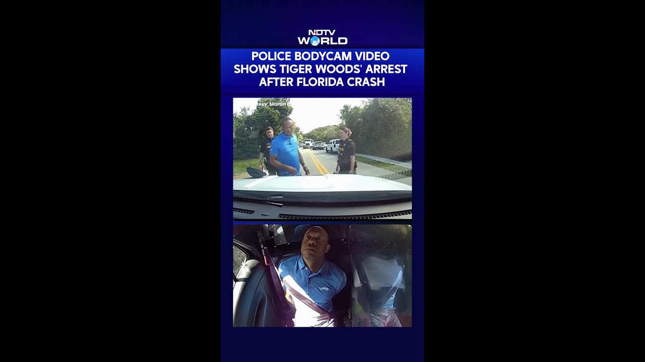 Police Bodycam Footage Shows Tiger Woods Being Arrested After Florida ...