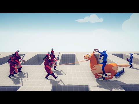 Pirate Team vs Wild West Team - Totally Accurate Battle Simulator TABS