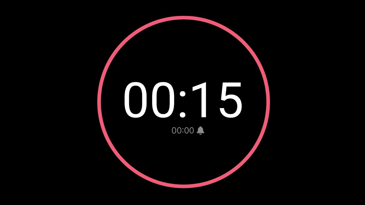 15 Second Countdown Timer / iPhone Timer Style
