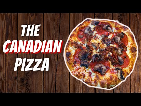 THE CANADIAN PIZZA: Pepperoni, Bacon, Mushroom #CanadianPizza