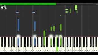 I Can't Make You Love Me | Adelina Piano synthesia tutorial