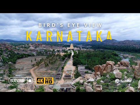 Karnataka Unveiled: Majestic Aerial Views with Ambient Sounds | Discover Hidden Gems