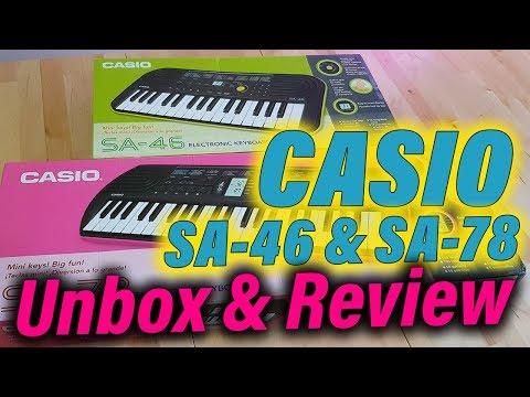 CASIO SA-46 & SA-76 - Review Demo Unbox